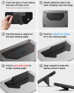 Slim Fold Adhesive Laptop Stand - Image 53