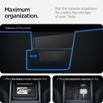 Non-Slide Center Console Organizer | 3-Section - Image 44