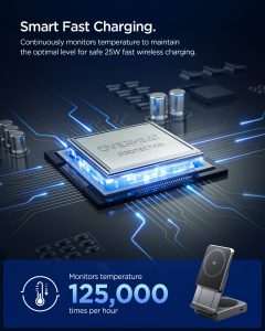 2-in-1 Magnetic Qi2.2 Wireless Charger | EF302MOQ (Mag Fit) - Image 12